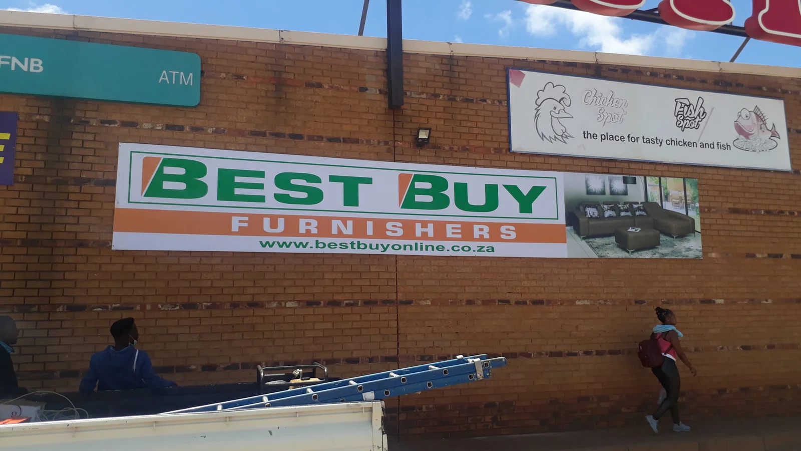 Best Buy Furnishers large format promotional wall sign
